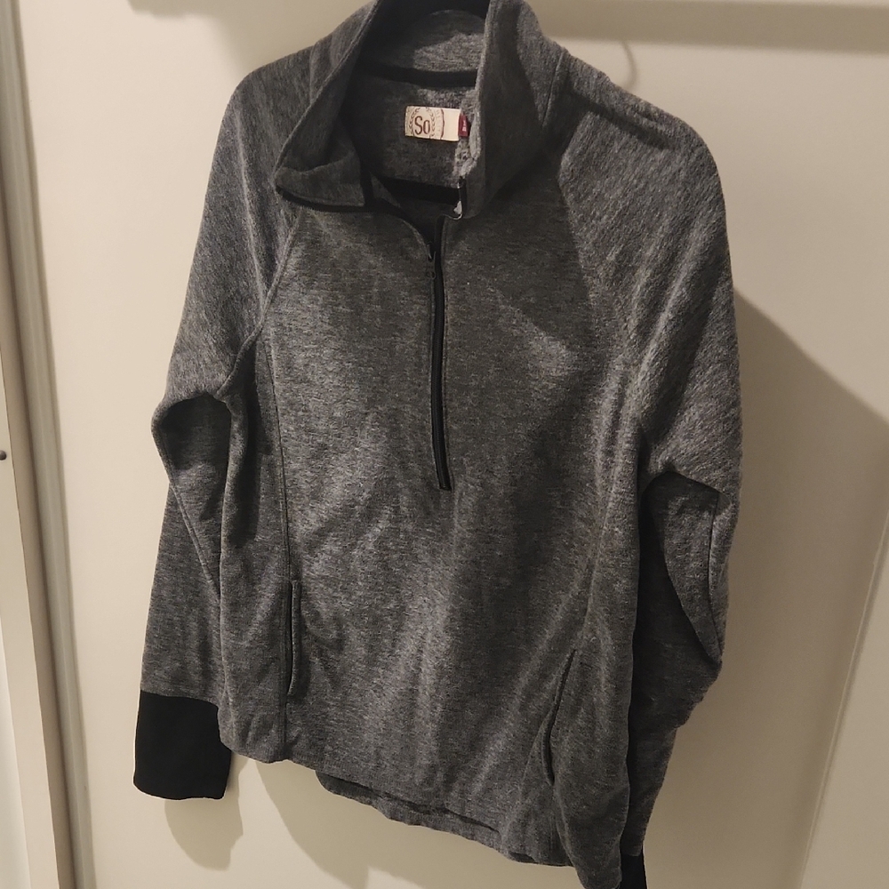 SO Gray and Black Athletic Jacket
